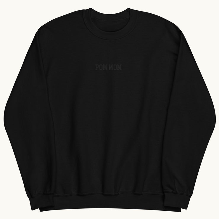 POM MOM CREW - MINIMALIST BLACK